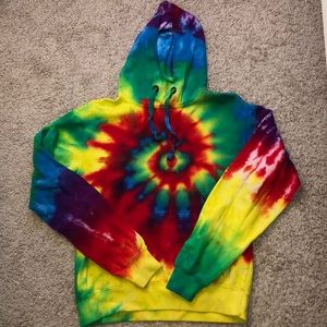 Rainbow Tie Dye Hoodie